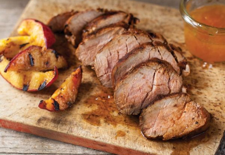 Peach Glazed Pork Tenderloin