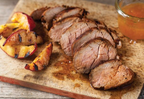 Peach Glazed Pork Tenderloin